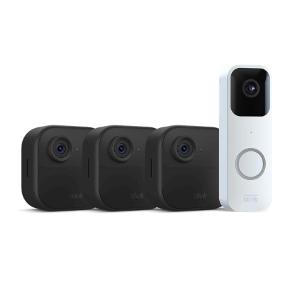 Blink Video Doorbell + 3 Outdoor 4 Smart Security Cameras